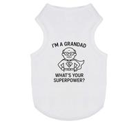 Azeeda 'I'm a Grandad What's Your Superpower' Pet Dog/Cat T-Shirt, S (PT00157533)