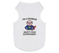 Azeeda 'I'm a Grandad What's Your Superpower' Pet Dog/Cat T-Shirt, S (PT00157537)