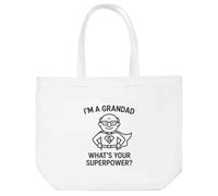 Azeeda 'I'm a Grandad What's Your Superpower' Tote Shopping Bag For Life (BG00084222)