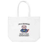 Azeeda 'I'm a Grandad What's Your Superpower' Tote Shopping Bag For Life (BG00084223)