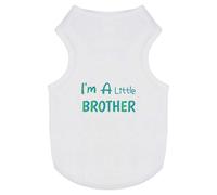 Azeeda 'I'm A Little Brother' Pet Dog/Cat T-Shirt, M (PT00152682)