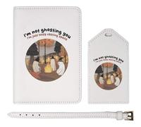Azeeda 'I'm not ghosting I'm just Busy Casting Spells' Passport Cover & Luggage Tag Travel Set (PA00034532)