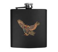 Azeeda 'Indigenous Art' Pocket Hip Flask - 6oz (HP00049512)