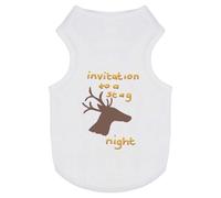 Azeeda 'Invitation To A Stag Night' Pet Dog/Cat T-Shirt, L (PT00149323)