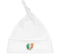 Azeeda 'Irish Flag Heart' Baby Beanie Hat (BH00026908) White