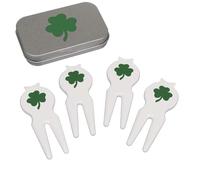 Azeeda 'Irish Shamrock' Golf Divot Tool Set (GO00093632)