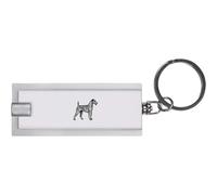 Azeeda 'Irish Terrier' LED Torch Keyring - Compact Pocket Flashlight with Keychain - Handy Mini Light for Bags and Keys (KT00038274)