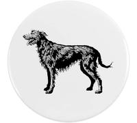 Azeeda 'Irish Wolfhound ' Button/Lapel Badges (BB067934) | Pin Back Badges for Clothes, Bags, Accessories and Gifts