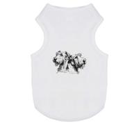 Azeeda 'Irish Wolfhound Couple Portrait' Pet Dog/Cat T-Shirt, M (PT00175110)