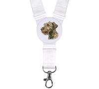 Azeeda 'Irish Wolfhound Portrait' Lanyard / Neck Strap (LY00050877) | Badge Holder for Work, School, Events, Keys and ID Cards