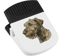 Azeeda 'Irish Wolfhound Portrait' Magnetic Clip (CP00060200) | Fridge / Whiteboard Holder for Photos, Lists, Notes and Reminders