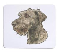 Azeeda 'Irish Wolfhound Portrait' Mouse Mat / Desk Pad (MO00051043) | Computer Mouse Pad for Gaming, Office Desks and Workspaces
