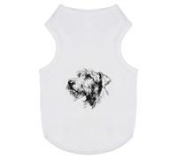 Azeeda 'Irish Wolfhound Portrait' Pet Dog/Cat T-Shirt, L (PT00172295)