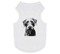 Azeeda 'Irish Wolfhound Portrait' Pet Dog/Cat T-Shirt, M (PT00149650)