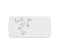 Azeeda 'Isle of Man Emblem' Pill Box with Tablet Splitter (PI00042931)