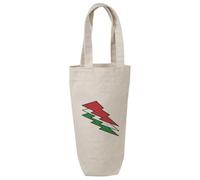 Azeeda 'Italian Flag Thunder' Cotton Wine Bottle Gift/Travel Bag (BL00037458)