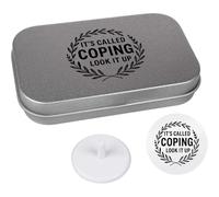 Azeeda 'It's Called Coping. Look It Up' Golf Markers Gift Set (GO00082666)