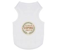 Azeeda 'It's Called Coping. Look It Up' Pet Dog/Cat T-Shirt, L (PT00155207)