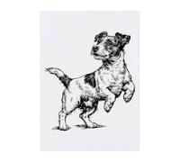 Azeeda 'Jack Russel on Hind Legs' Temporary Tattoo - A6 (TO00107321)