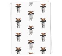 Azeeda 'Jack Russell Holding Lead' Gift Wrap Paper (GI00037712) | 91cm x 61cm Gift Wrap for Birthdays, Christmas and Special Occasions