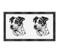 Azeeda 'Jack Russell Portrait' Pet Feeding Mat (PM00040770)