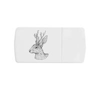 Azeeda 'Jackalope Portrait' Pill Box with Tablet Splitter (PI00040292)