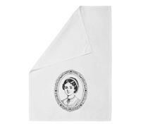 Azeeda 'Jane Austen' Cotton Tea Towel - White (TW00059269)