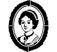Azeeda 'Jane Austen' Reusable Stencil - Durable Decorative Template for Painting and Spraying on Walls, Tiles, Wood, Fabric & Craft Projects - XL (A3) (WS00076971)