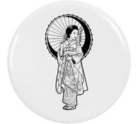 Azeeda 'Japanese Girl' Button/Lapel Badges (BB067163) | Pin Back Badges for Clothes, Bags, Accessories and Gifts