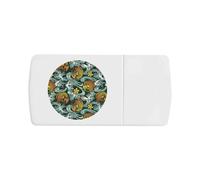 Azeeda 'Japanese Koi Carp Pattern' Pill Box with Tablet Splitter (PI00038810)