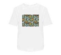 Azeeda 'Japanese Koi Carp Pattern' Unisex T-Shirt - 100% Cotton, White, L (TA00403990)