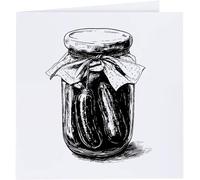 Azeeda 'Jar of Gherkins' Blank Greeting Card (GC00074825)