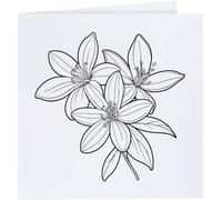 Azeeda 'Jasmine Flowers' Blank Greeting Card (GC00090665)