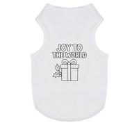 Azeeda 'Joy to the world' Pet Dog/Cat T-Shirt, M (PT00166518)