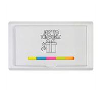 Azeeda 'Joy to The World' Sticky Note Ruler Pad (ST00041868)