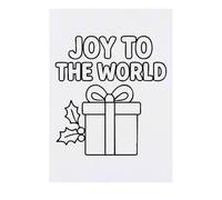 Azeeda 'Joy to the world' Temporary Tattoo - Water Resistant, Skin-Safe, Non-Toxic Transfer (TO00091739)