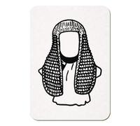 Azeeda 'Judge Bust' Rectangular Fridge Magnet - Decorative Refrigerator & Whiteboard Magnet for Home, Kitchen or Office - 70mm x 49mm (FM00042918)