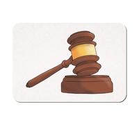 Azeeda 'Judge Gavel' Rectangular Fridge Magnet - Decorative Refrigerator & Whiteboard Magnet for Home, Kitchen or Office - 70mm x 49mm (FM00049938)
