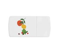 Azeeda 'Juicy Summer Fruits' Pill Box with Tablet Splitter (PI00043704)
