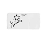 Azeeda 'Jumping Dog' Pill Box with Splitter (PI00046294)