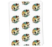 Azeeda 'Jumping Jack Russell' Gift Wrap Paper (GI00131921) | 91cm x 61cm Gift Wrap for Birthdays, Christmas and Special Occasions