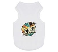 Azeeda 'Jumping Jack Russell' Pet Dog/Cat T-Shirt, L (PT00181707)