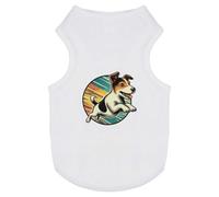 Azeeda 'Jumping Jack Russell' Pet Dog/Cat T-Shirt, S (PT00181705)