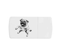 Azeeda 'Jumping Pug' Pill Box with Tablet Splitter (PI00025717)