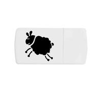 Azeeda 'Jumping Sheep' Pill Box with Tablet Splitter (PI00043835)
