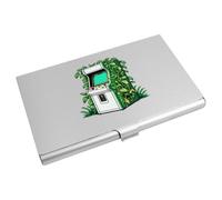 Azeeda 'Jungle Arcade Machine' Metal Business Card Holder (CH00057427) | Slim Aluminium Credit / ID Card Wallet for Work and Travel