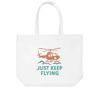 Azeeda 'Just Keep Flying' Tote Shopping Bag For Life (BG00085698)