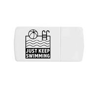 Azeeda 'Just Keep Swimming Pool' Pill Box with Tablet Splitter (PI00036494)