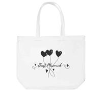 Azeeda 'Just Married' Tote Shopping Bag For Life (BG00083035)