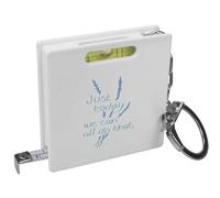 Azeeda 'Just Today We Can All Do That' Keyring Tape Measure/Spirit Level Tool (KM00046911)